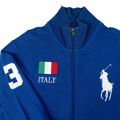 Vintage Polo Ralph Lauren Italy Zip Up Sweatshirt Size L