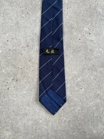 Vintage 1990s Wool Striped Tie