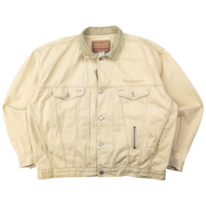 Vintage 2000s Diesel Industry Button Up Jacket Size XXL | XXL, Beige