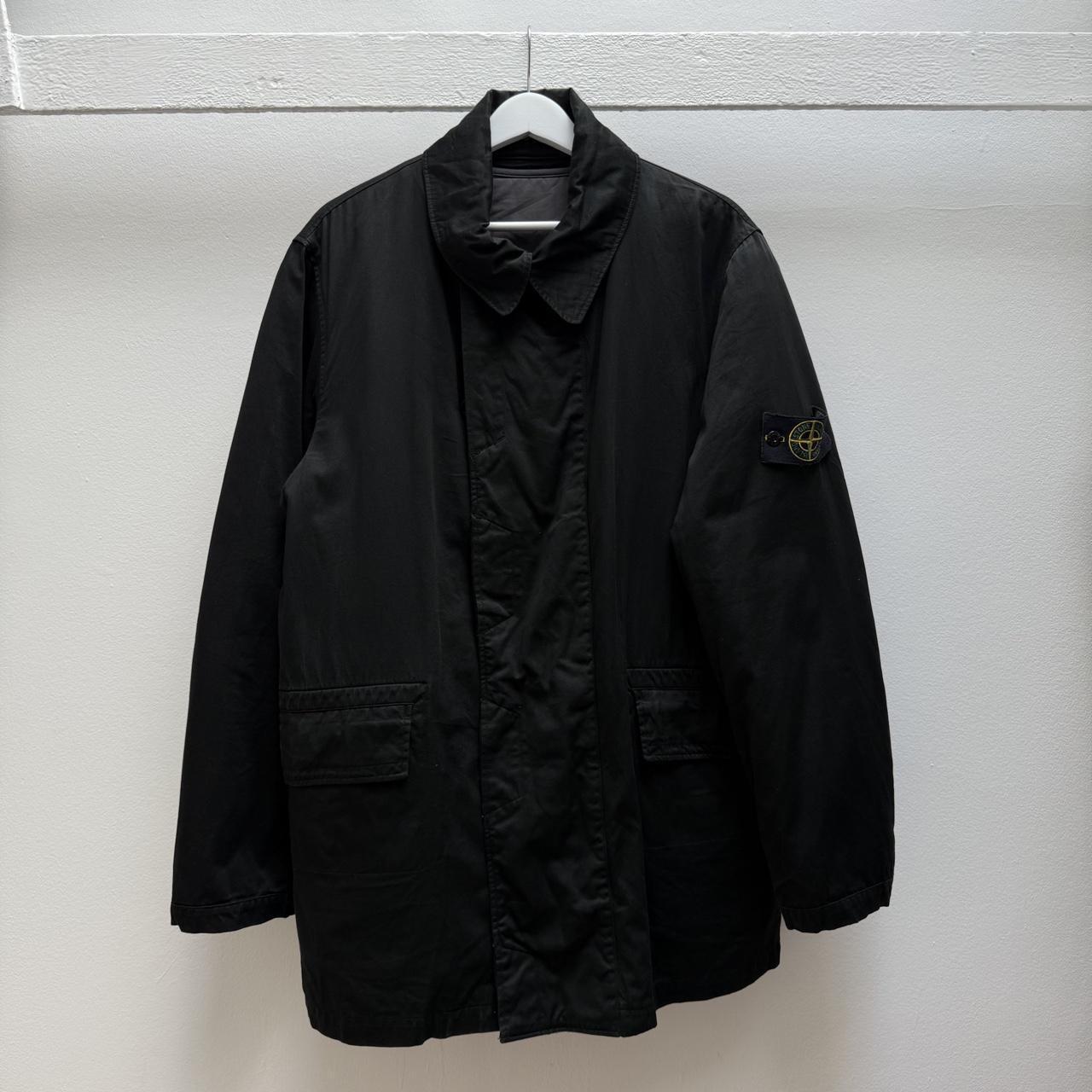 Early 00’s Stone Island Dutch Rope Raso Parka Jacket in Black (L) | Large, Black