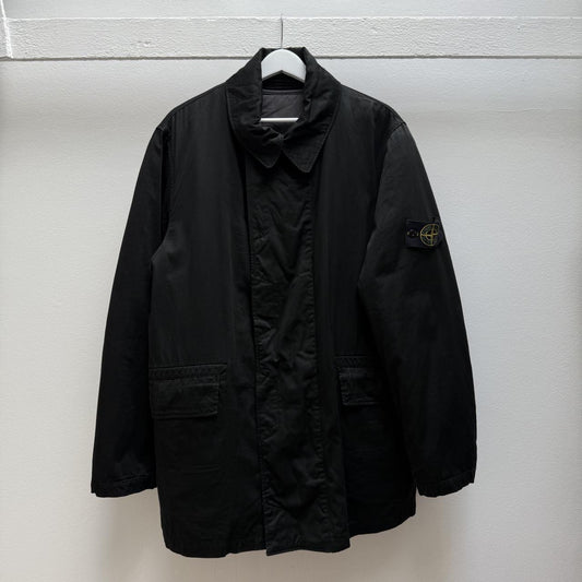 Early 00’s Stone Island Dutch Rope Raso Parka Jacket in Black (L) | Large, Black