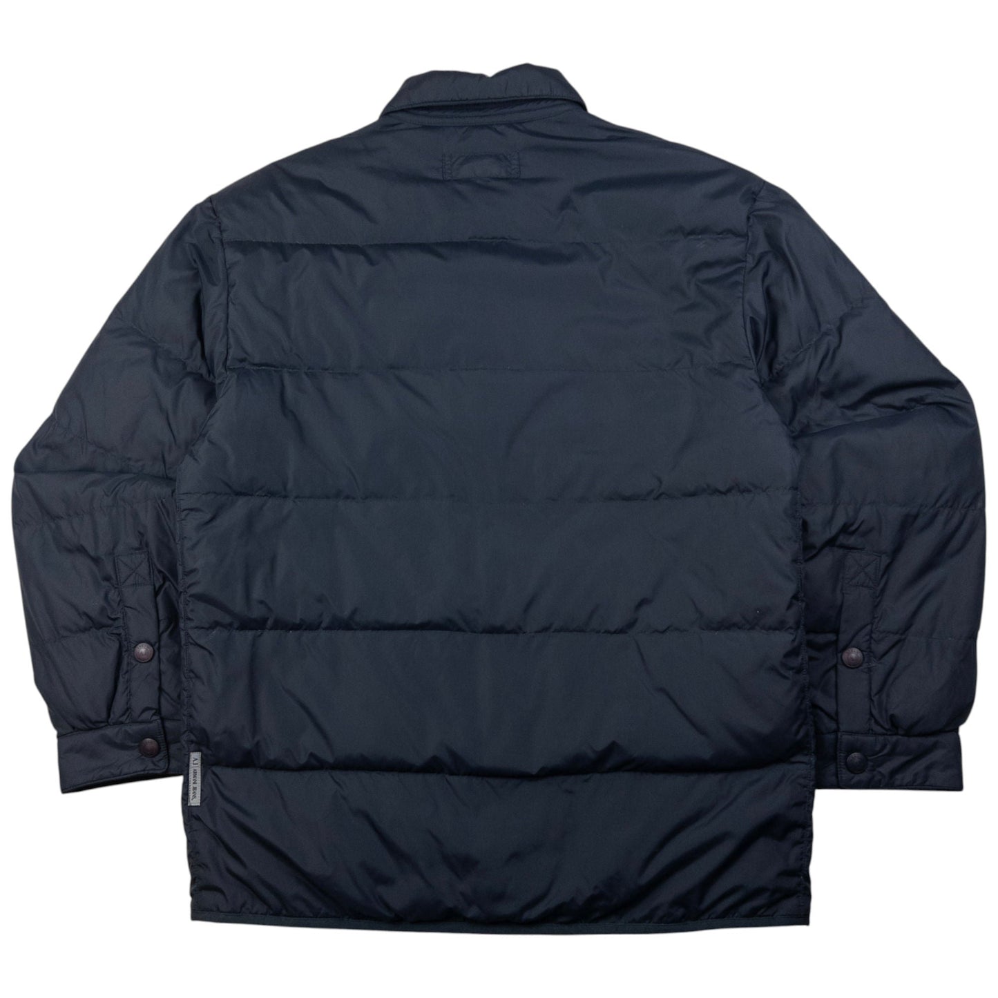 Vintage Armani Jeans Button Up Puffer Jacket Size L