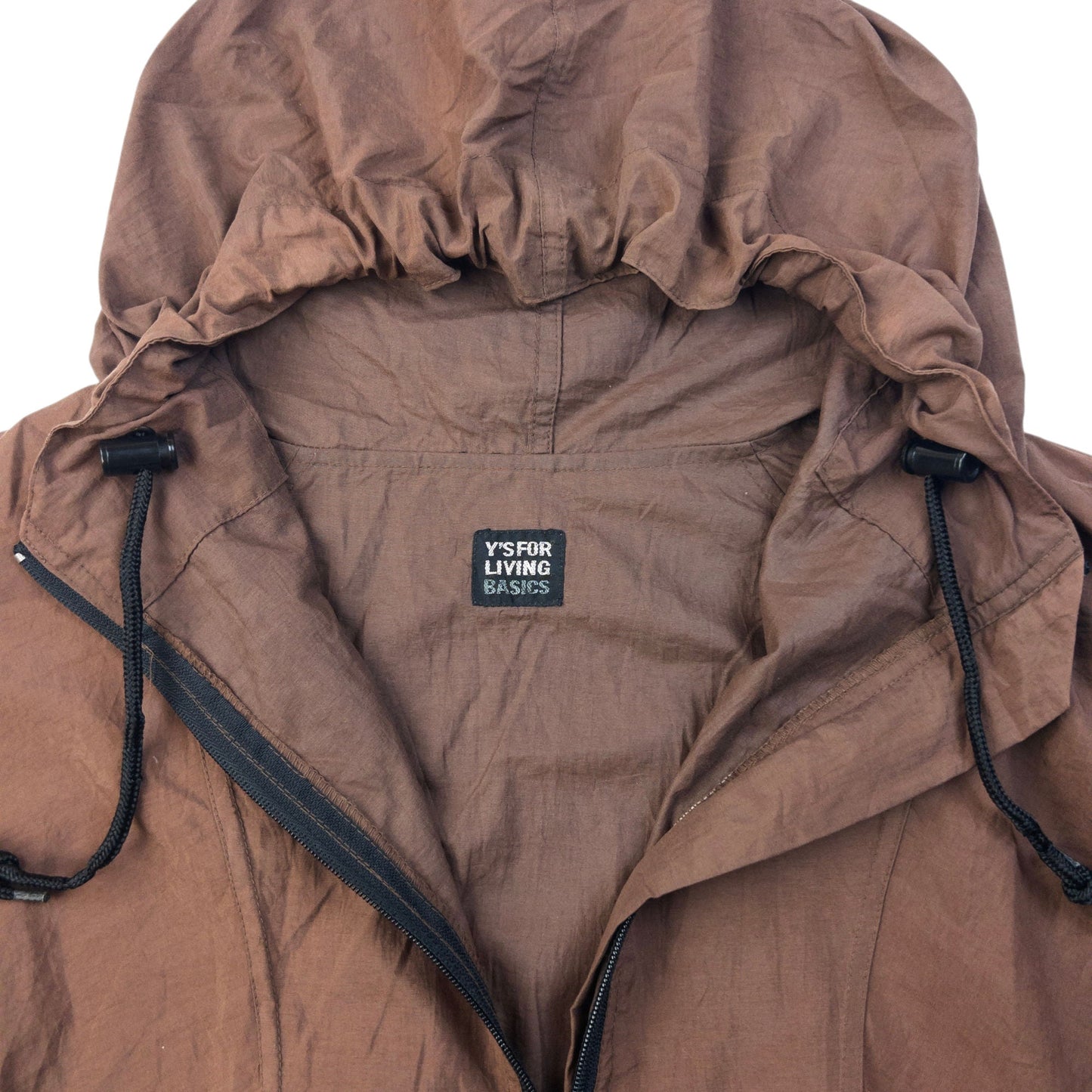 Vintage 90s Yohji Yamamoto Packable Q Zip Jacket Size L | Large, Brown