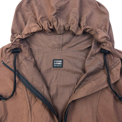 Vintage 90s Yohji Yamamoto Packable Q Zip Jacket Size L | Large, Brown