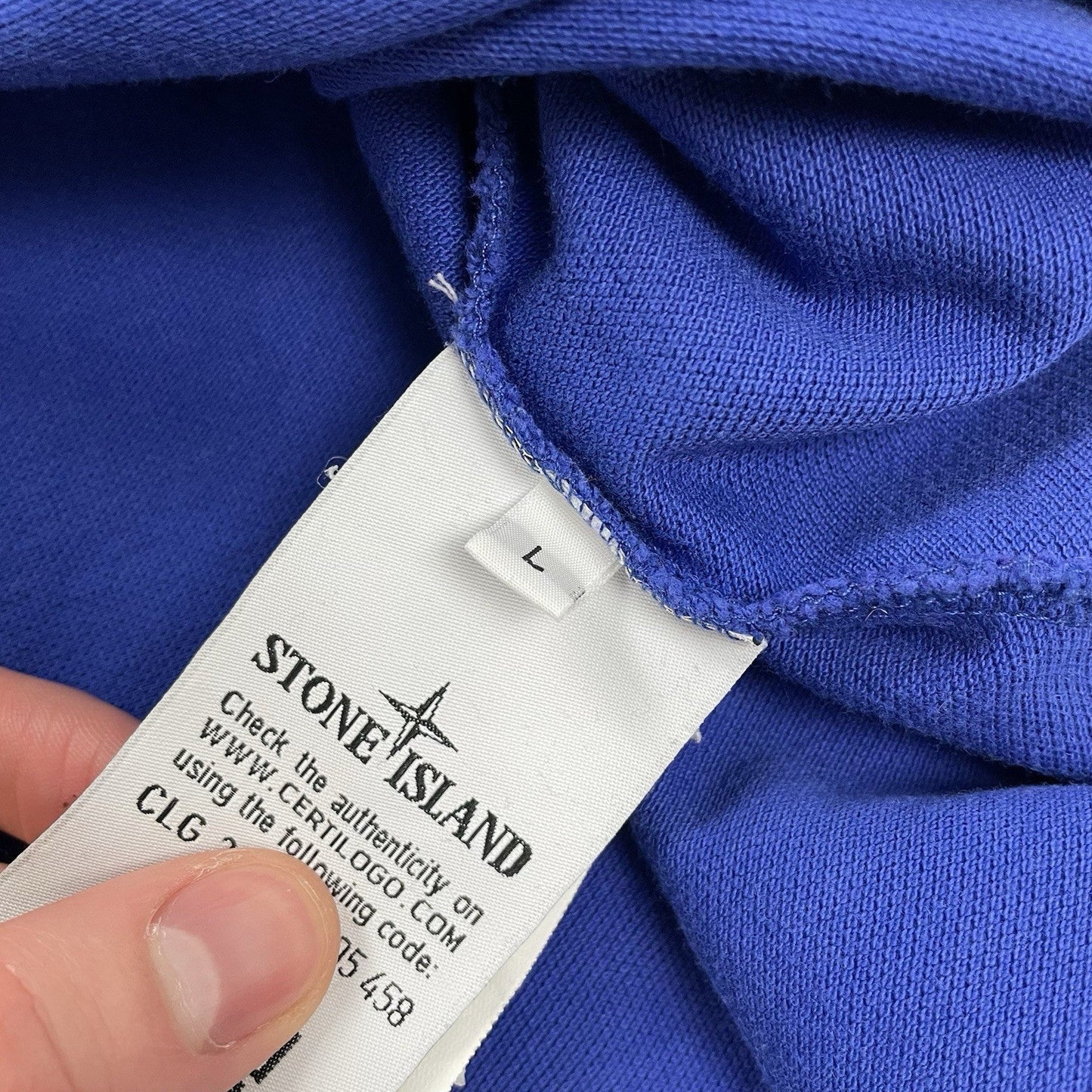 Stone Island Polo Shirt, Size Large | Stone island, Blue