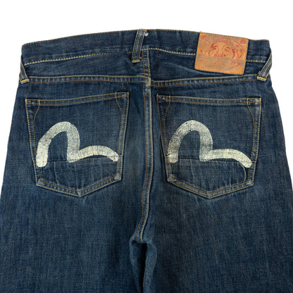 Vintage Evisu Double Gull Japanese Denim Jeans Size W35