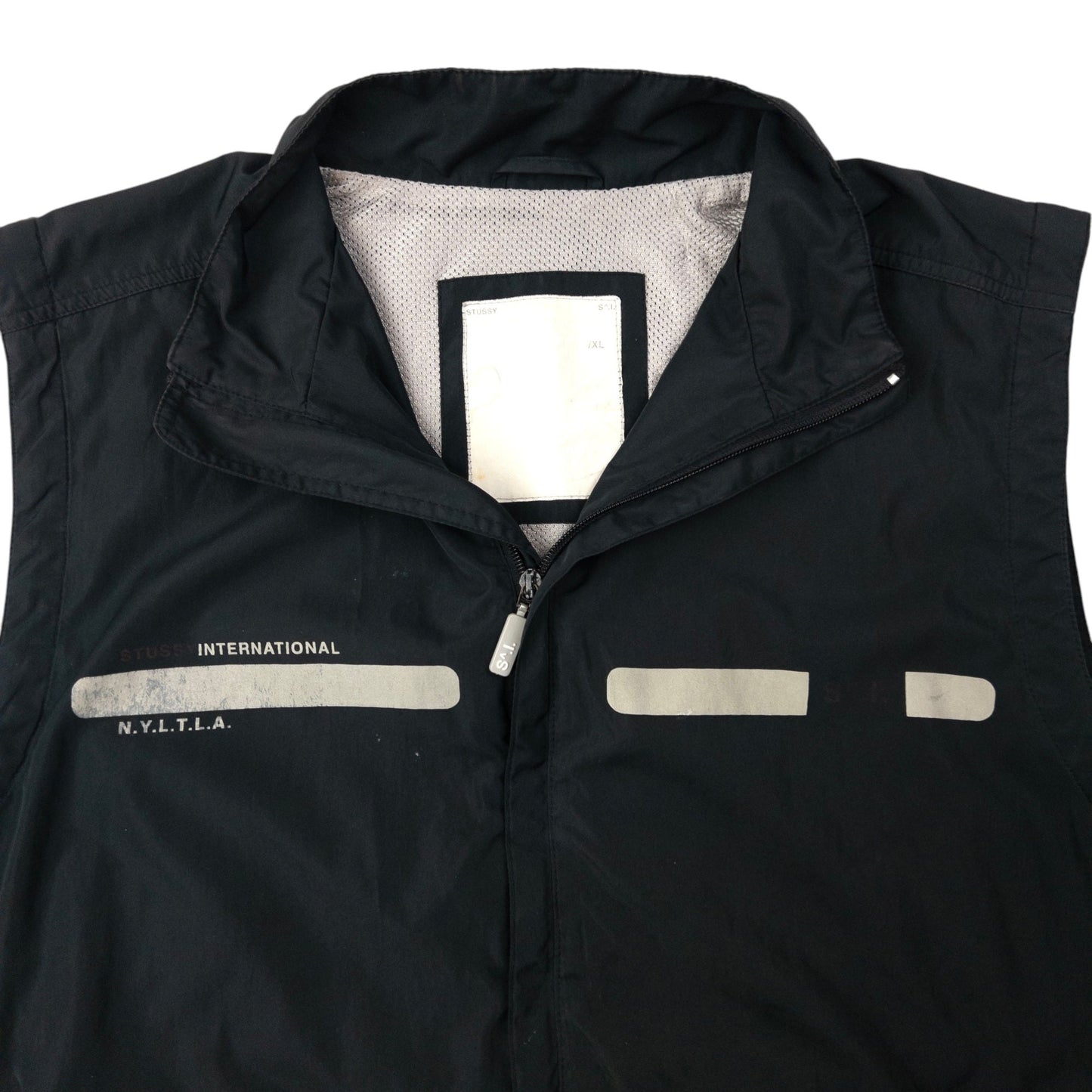 Vintage Stussy International Zip Up Gilet Size XL