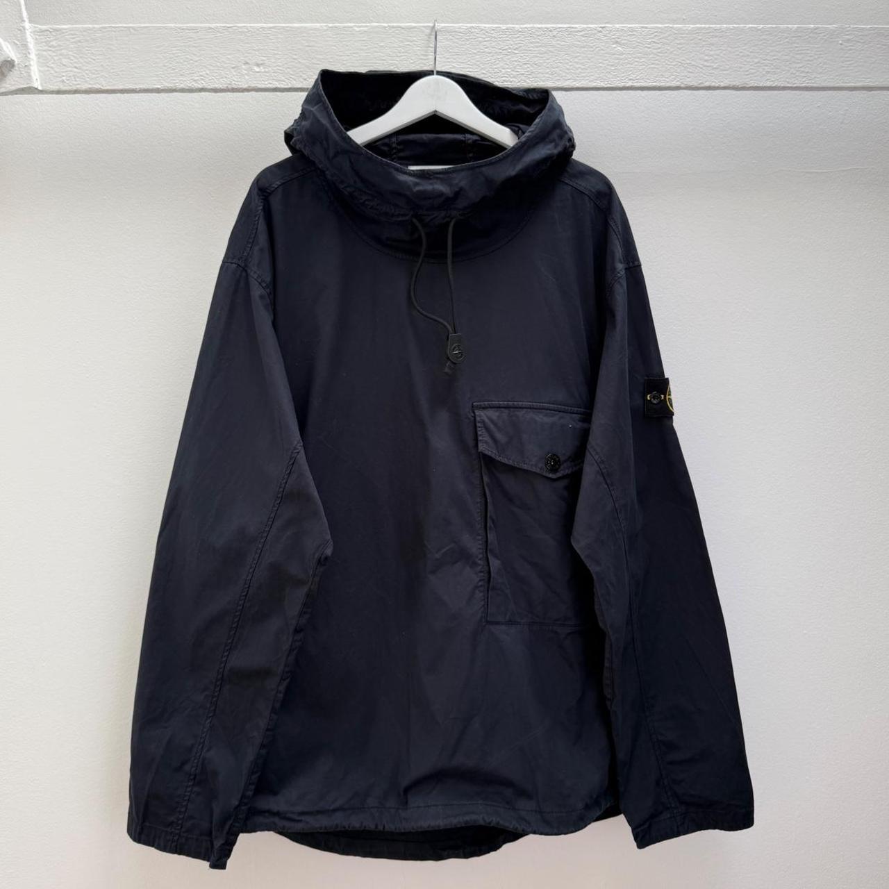 Stone Island Brushed Cotton Smock Jacket (XXL) | XXL, Blue