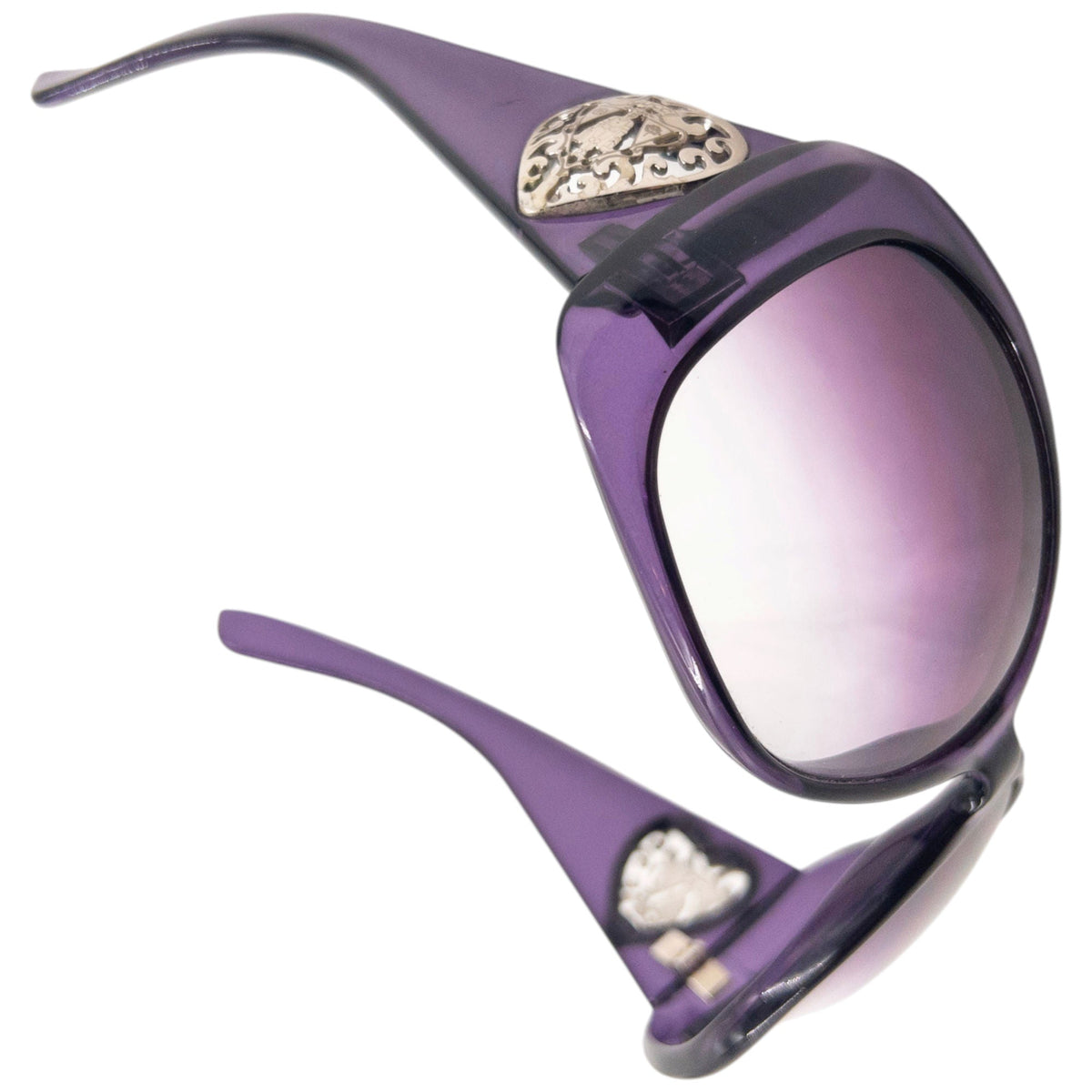 Vintage 2000s Gucci Heart Cut-Out Sunglasses | O/S, Purple