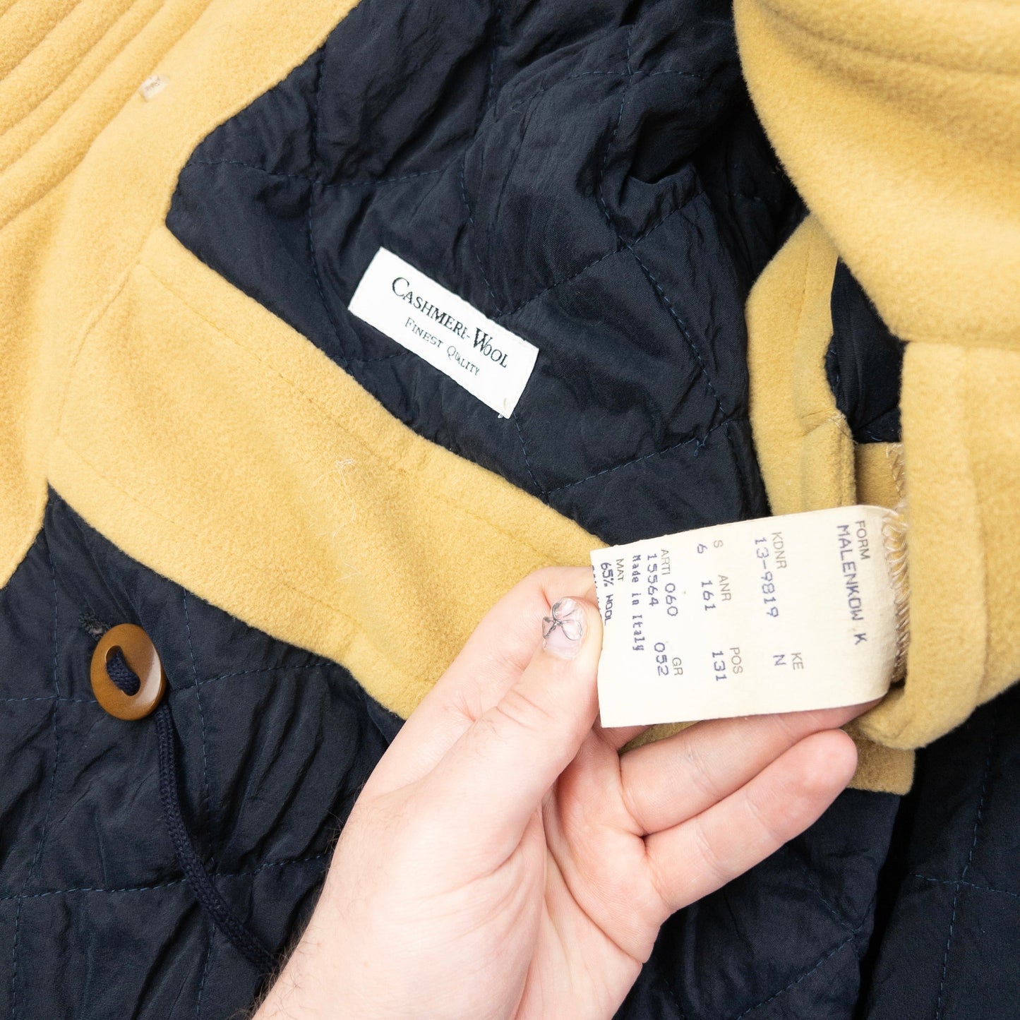 Vintage 90s Hugo Boss Zip Up Cashmere Jacket Size XL | XL, Yellow