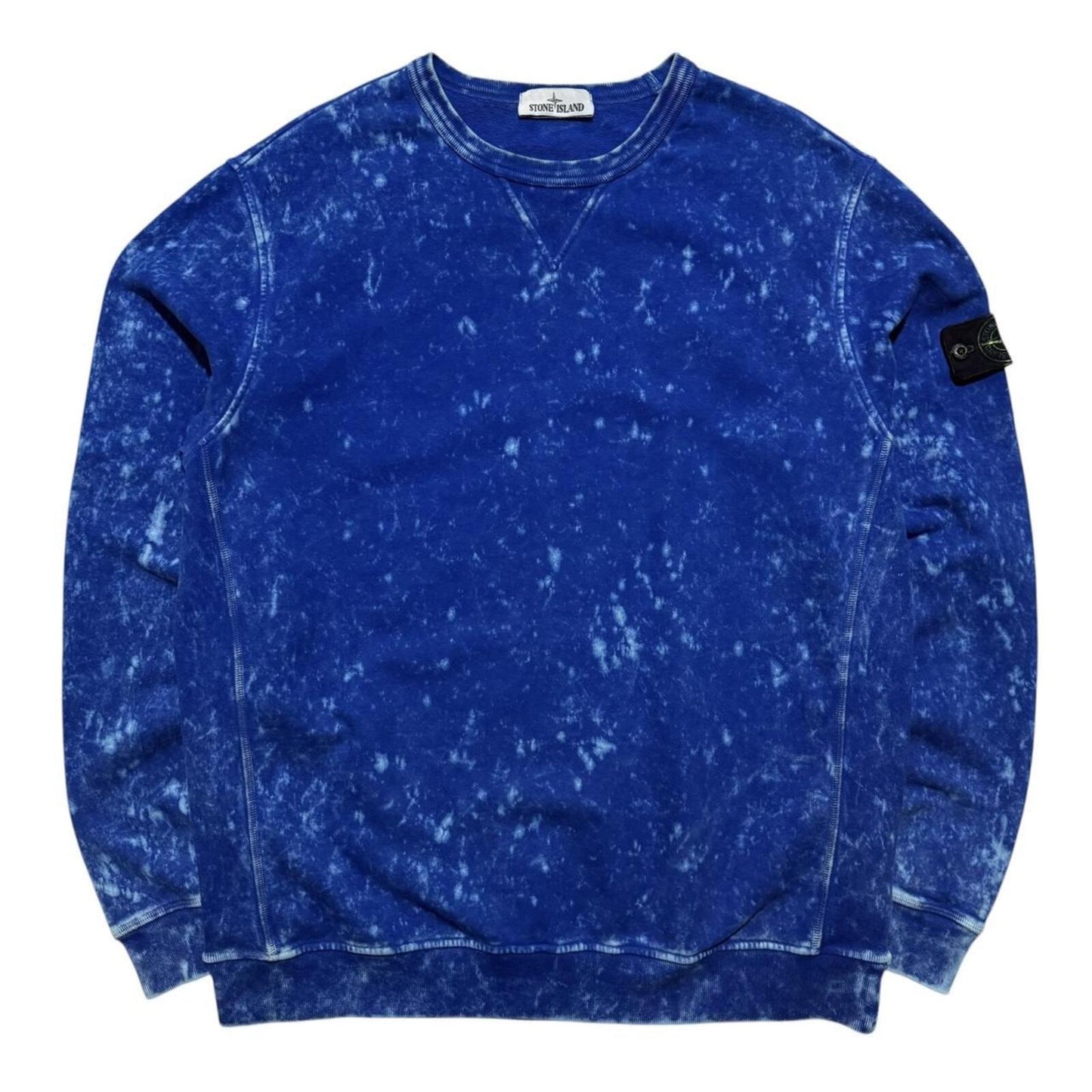 Stone Island Tye dye Pullover Crewneck | XXL, Blue