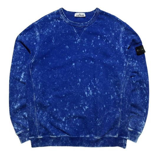 Stone Island Tye dye Pullover Crewneck | XXL, Blue