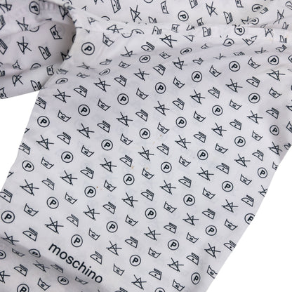 Vintage Moschino Jeans Monogram Washing Icon Button Up Shirt Size L