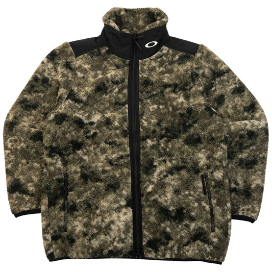 Oakley Zip Up Camo Fleece Jacket Size S | Small, Camo