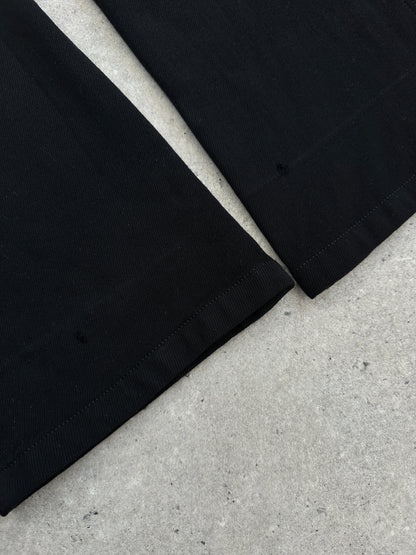 Prada Sport 2000s Pure Wool Flared Leg Trousers - W30