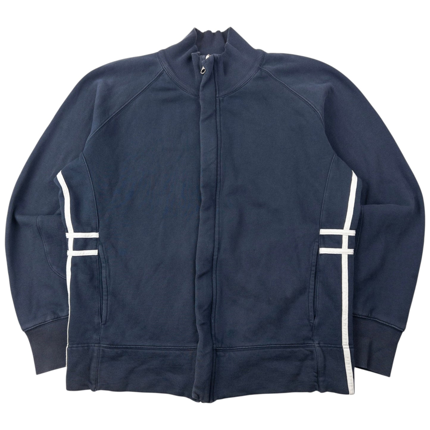 Vintage 2000s Burberry Zip Up Sweatshirt Size M | Medium, Navy