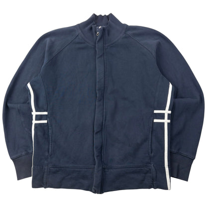 Vintage 2000s Burberry Zip Up Sweatshirt Size M | Medium, Navy