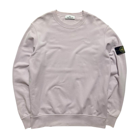 Stone Island Pale Pink Pullover Crewneck | XL, Pink