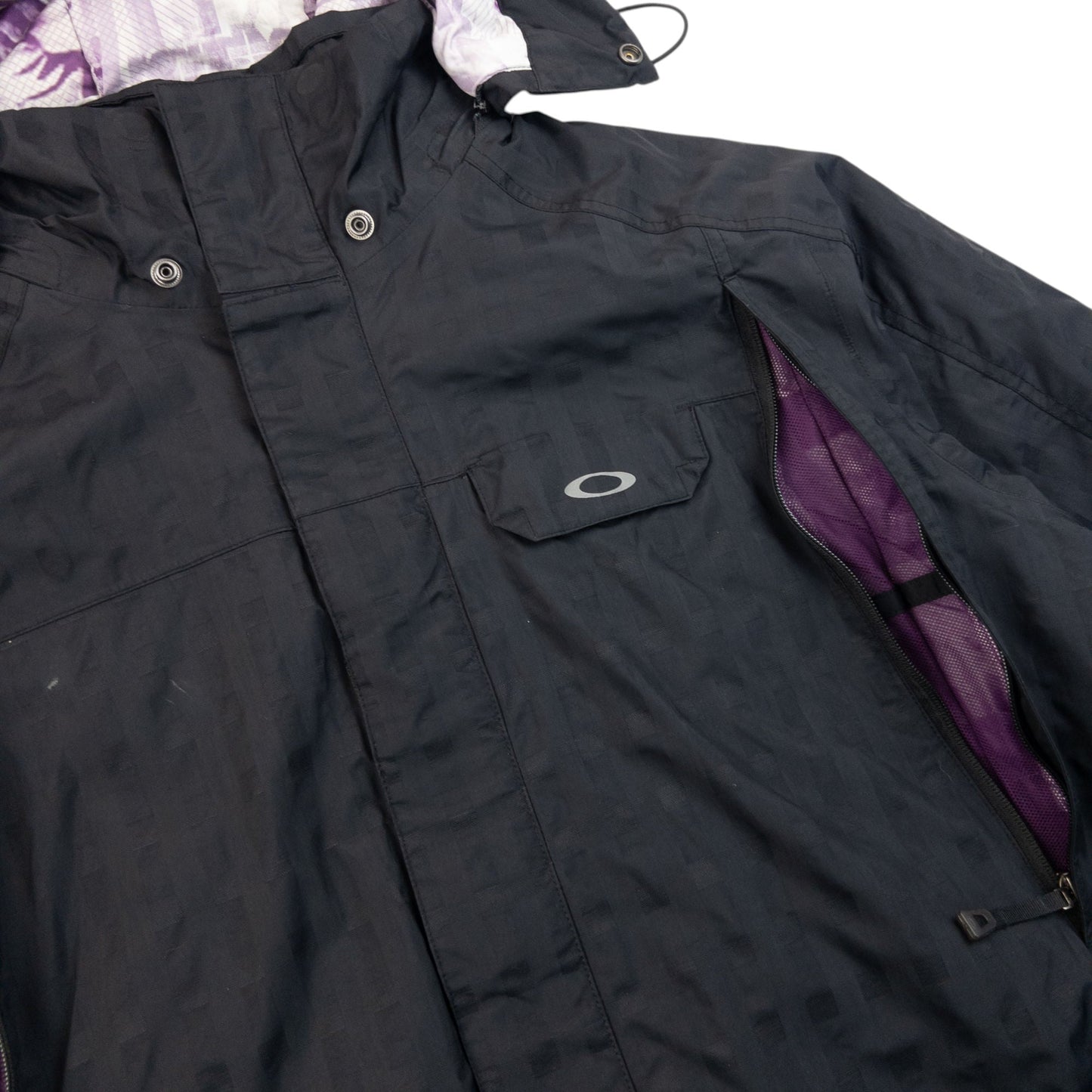 Vintage 2000s Oakley Zip Up Snowboarding Jacket Size XL | XL, Black