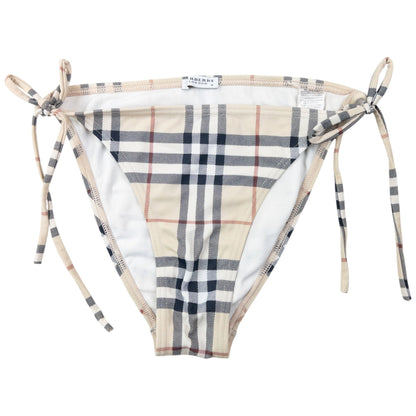 Vintage 2000s Burberry Nova Check Bikini Set Womens Size M | O/S, Cream