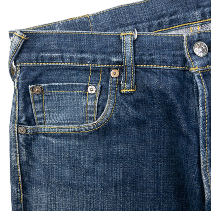 Vintage 2000s Evisu Painted Daicock Japanese Denim Jeans Size W31