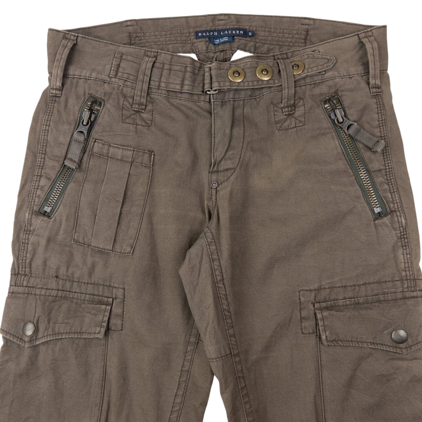 Vintage 2000s Ralph Lauren Cargo Trousers Womens Size W30 | W30, Brown