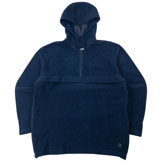 Vintage Hugo Boss Q Zip Fleece Hoodie Size M | Medium, Navy