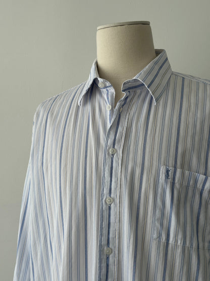 Yves Saint Laurent 2000s Pure Cotton Striped Shirt - XXL