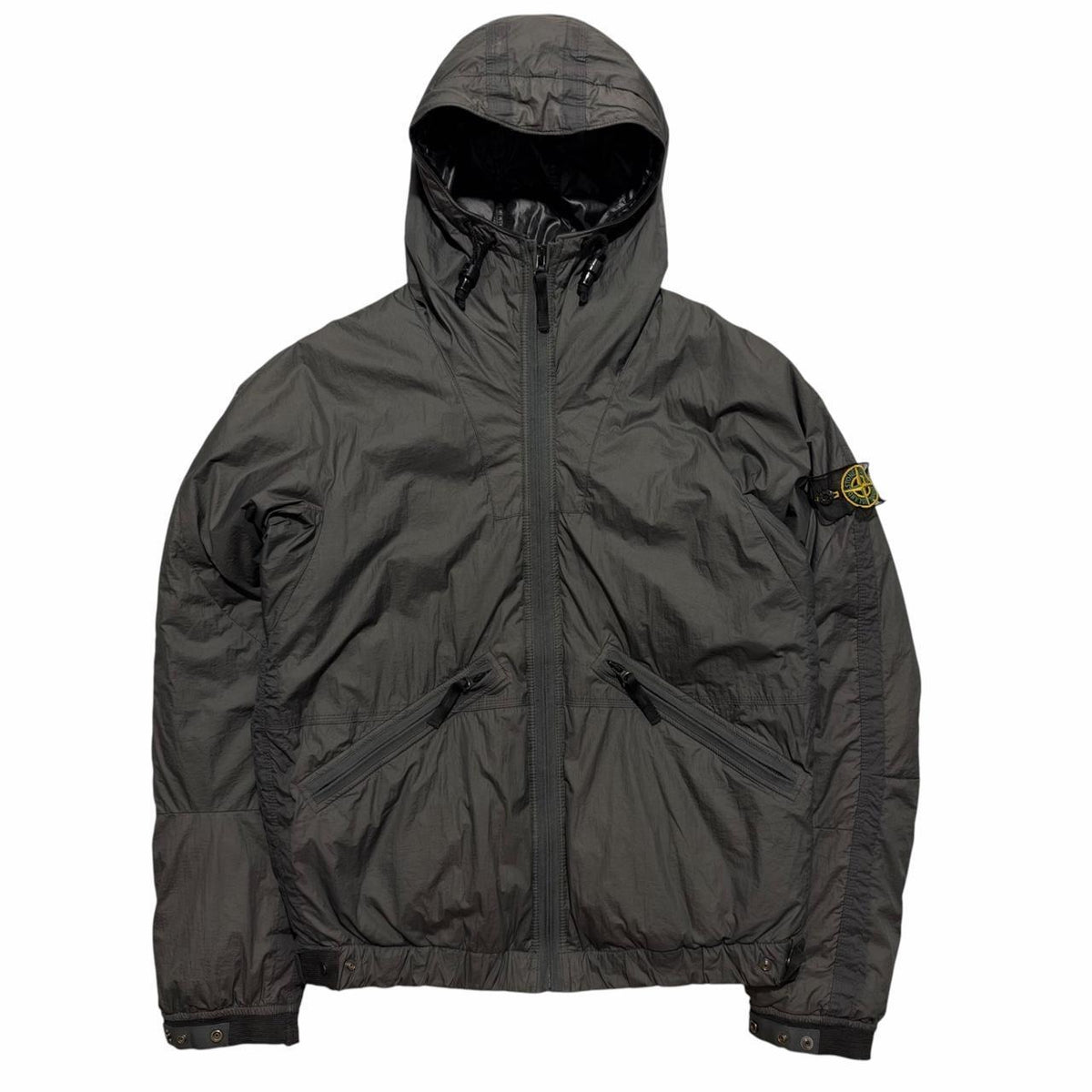 Stone Island 2009 Goose Down Mesh Badge Jacket | Large, Charcoal