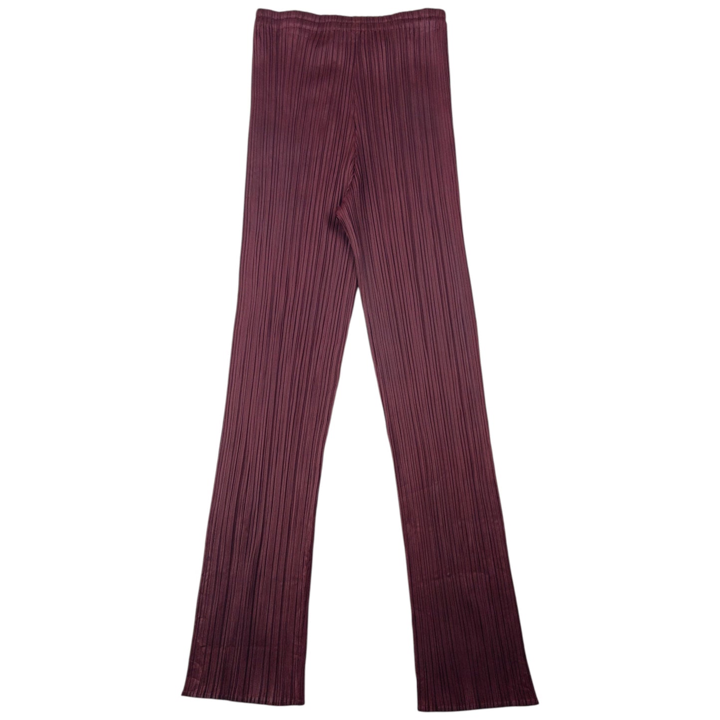 Vintage 90s Pleats Please By Issey Miyake Pleated Trousers Womens Size M | Medium, Burgundy