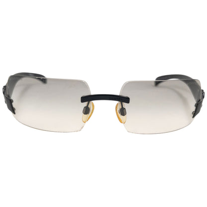 Vintage 2000s Chanel Rimless Sunglasses | O/S, Black