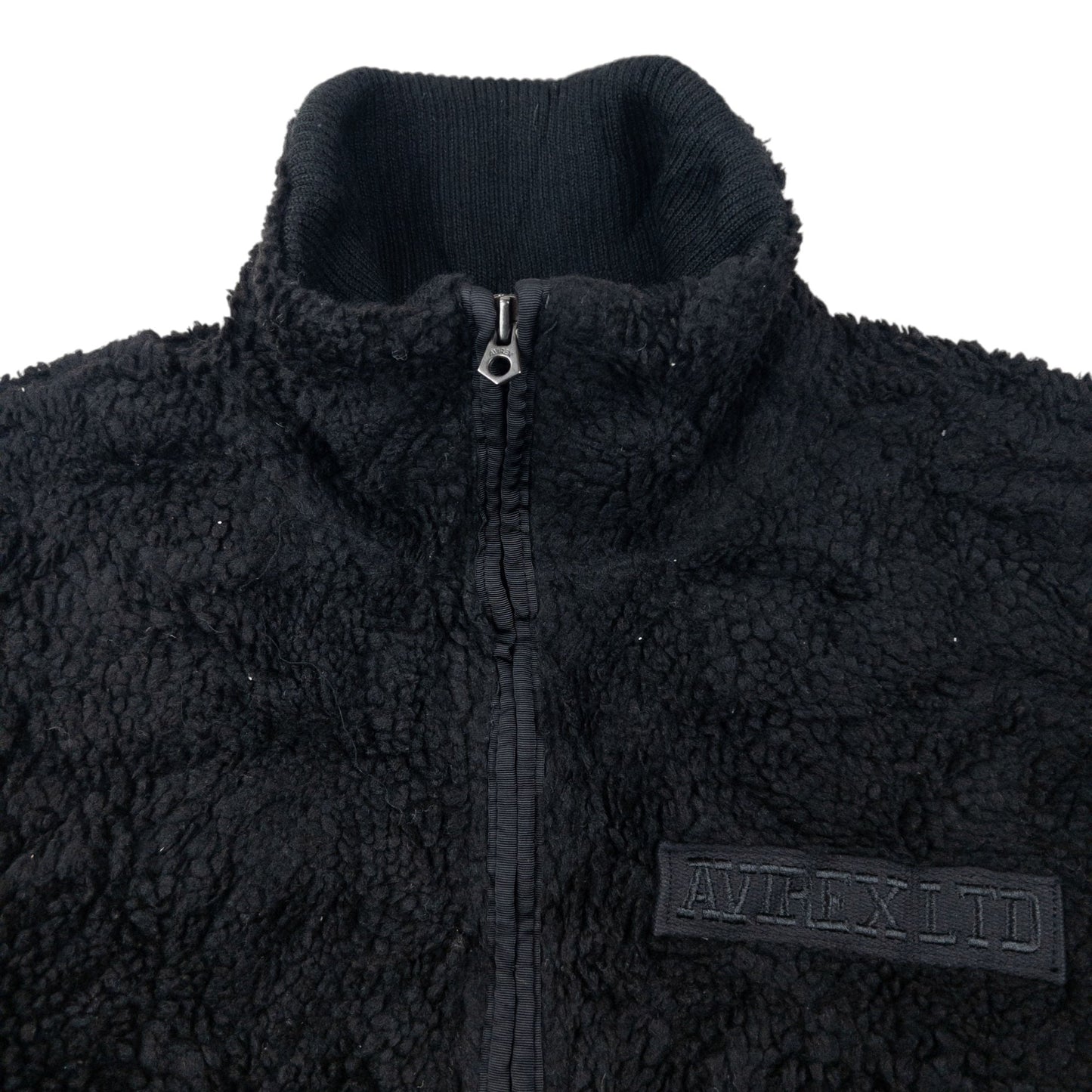 Vintage 2000s AVIREX Zip Up Fleece Jacket Size M | Medium, Black