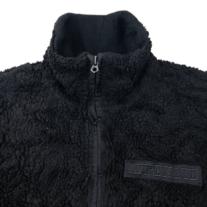Vintage 2000s AVIREX Zip Up Fleece Jacket Size M | Medium, Black