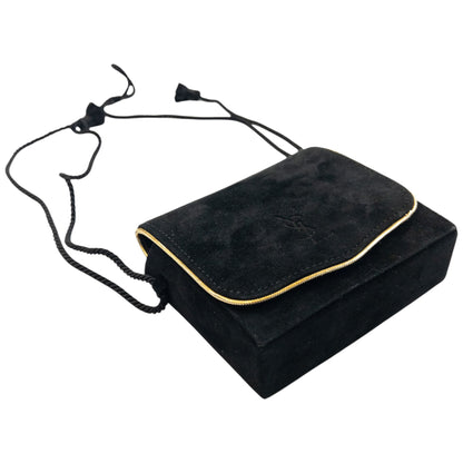 Vintage 90s YSL Yves Saint Laurent Suede Mini Crossbody Bag | O/S, Multicoloured