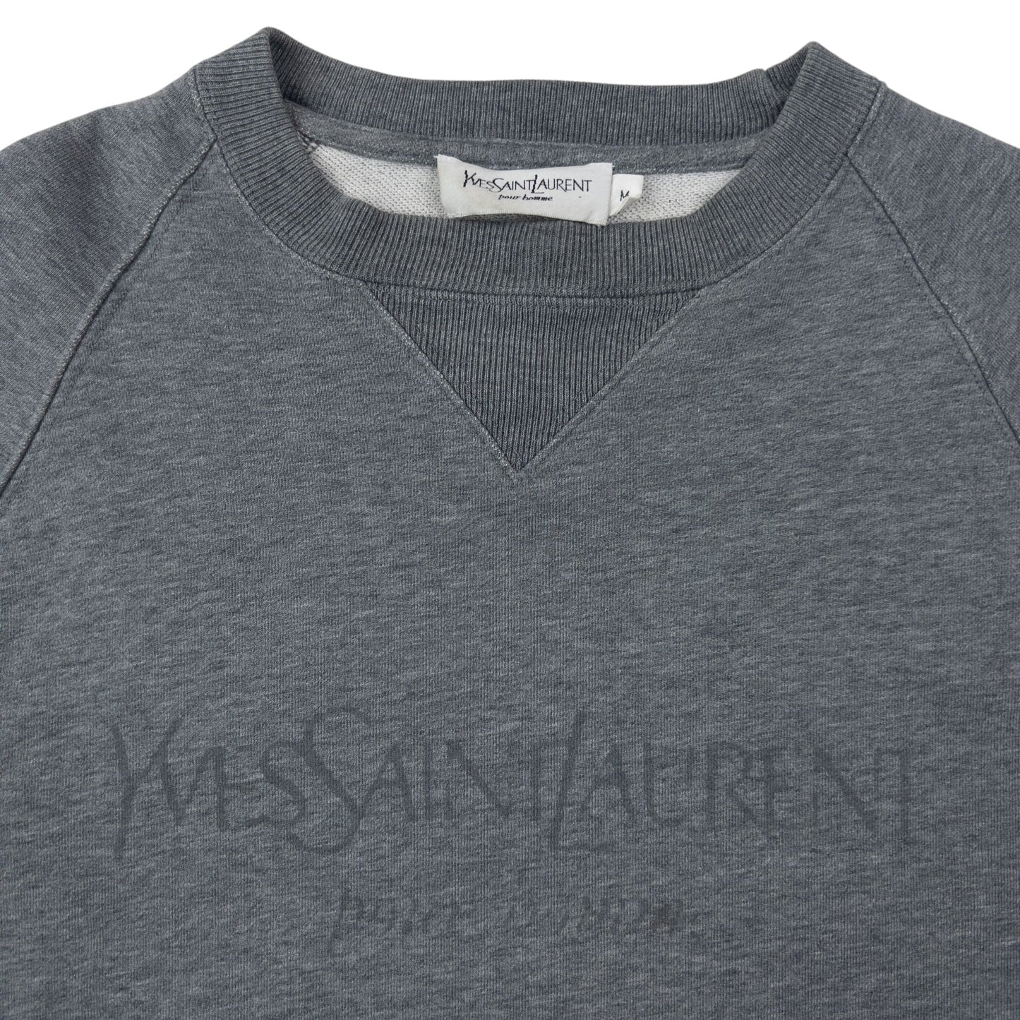 Vintage 2000s YSL Yves Saint Laurent Sweatshirt Size M | Medium, Grey