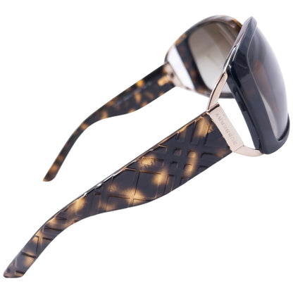 Vintage Burberry Nova Check Embossed Tortoise Shell Sunglasses