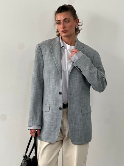 Rene Lezard x Loro Piana 1990s Single Breasted Blazer - L/XL