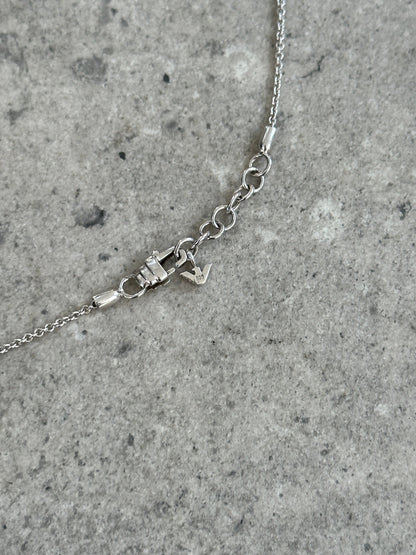 Emporio Armani 2000s Sterling Silver Lariat Necklace