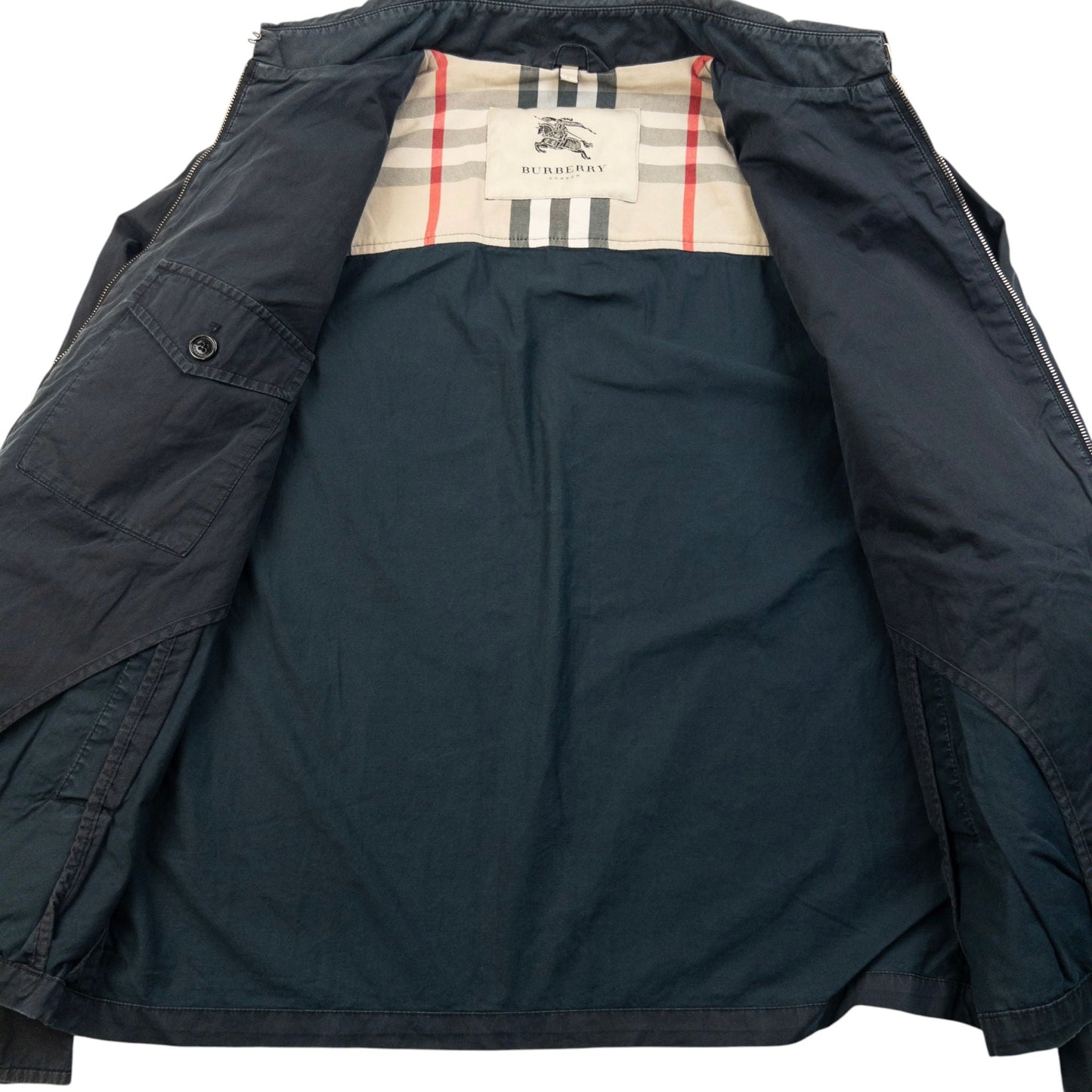 Vintage Burberry Zip Up Jacket Size M | Medium, Black