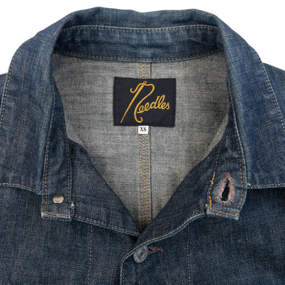 Vintage 90s Needles Button Up Denim Jacket Size XS | XS, Blue