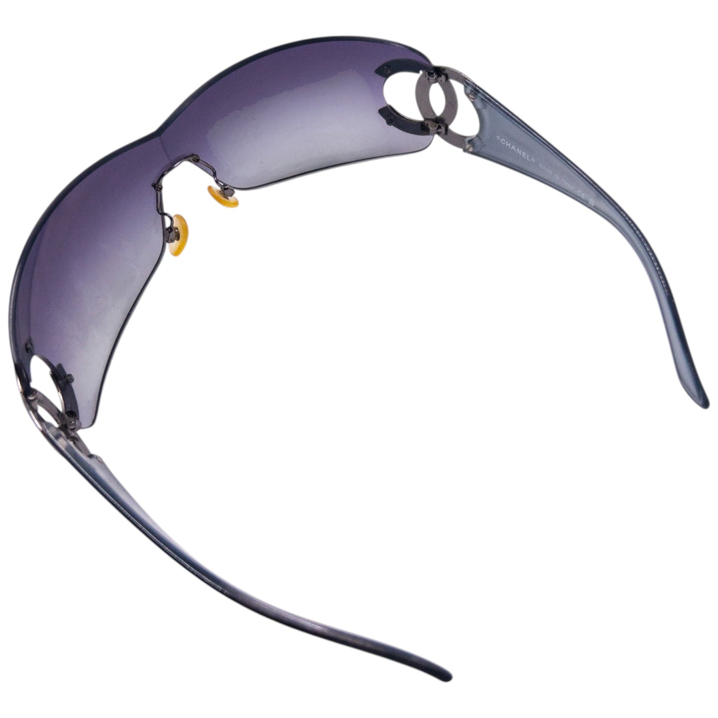 Vintage 2000s Chanel Rimless Sunglasses | O/S, Black