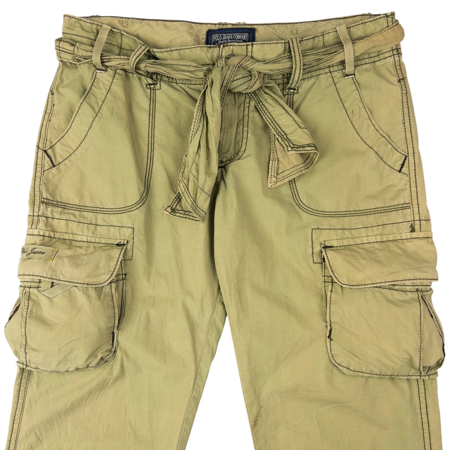 Vintage Ralph Lauren Polo Jeans Roll-Up Cargo Trousers Size W33