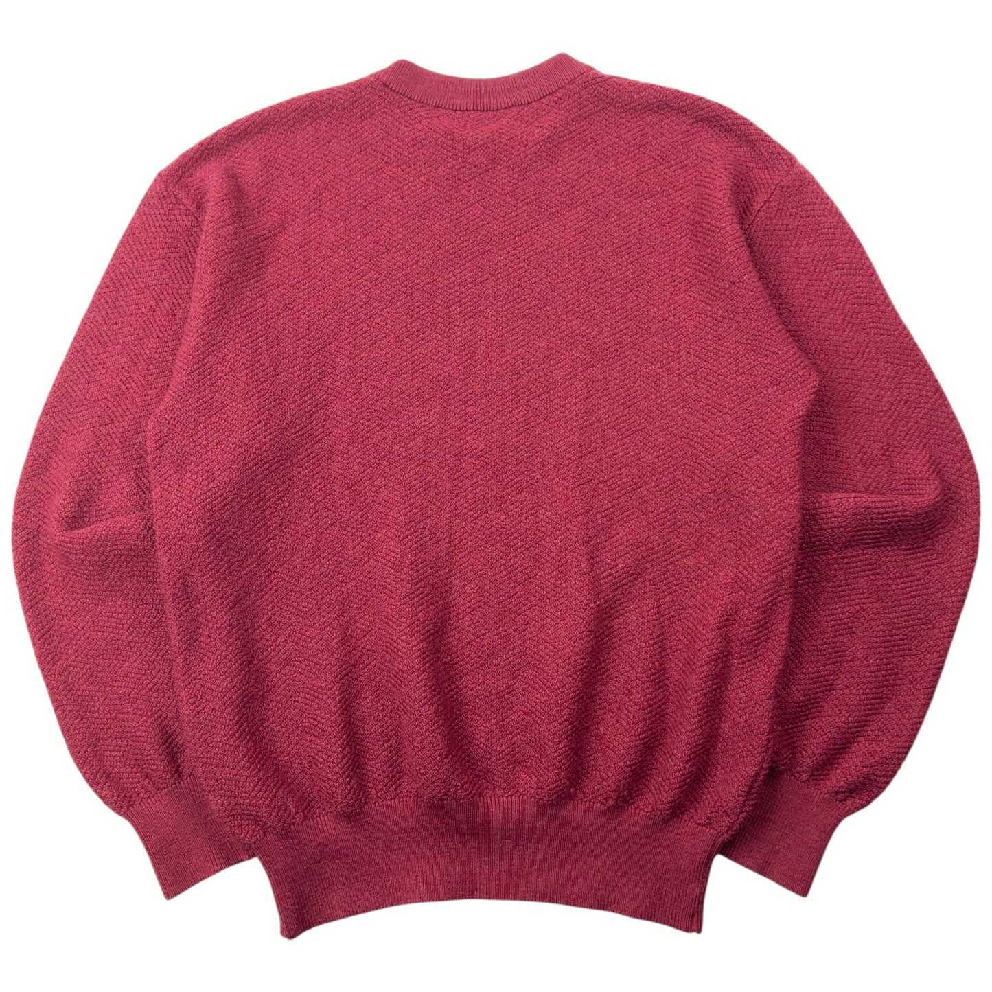 Vintage 2000s Burberry Golf Embroidered Knit Jumper Size M | Medium, Red