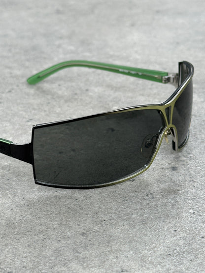 Versave Versus 2000s Semi Rimless Logo Sunglasses