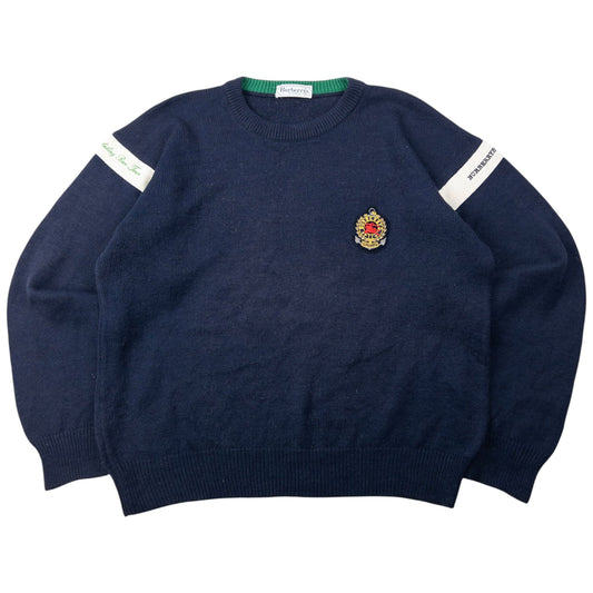 Vintage 90s Burberry Sailing Race Team Jumper Size M | Medium, Multicoloured
