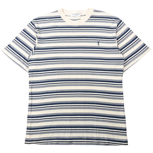 Vintage 2000s YSL Yves Saint Laurent Striped T Shirt Size S | Small, Multicoloured