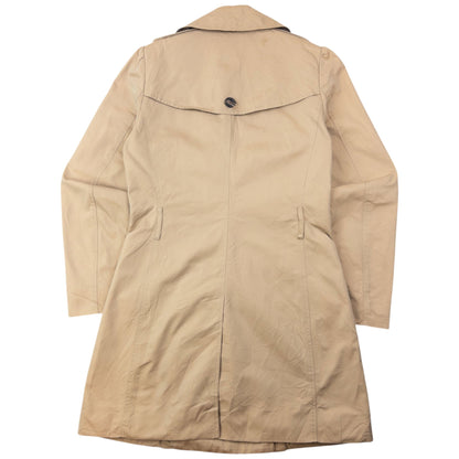 Vintage 2000s Burberry Blue Label Nova Check Lined Trench Jacket Womens Size M | Medium, Beige
