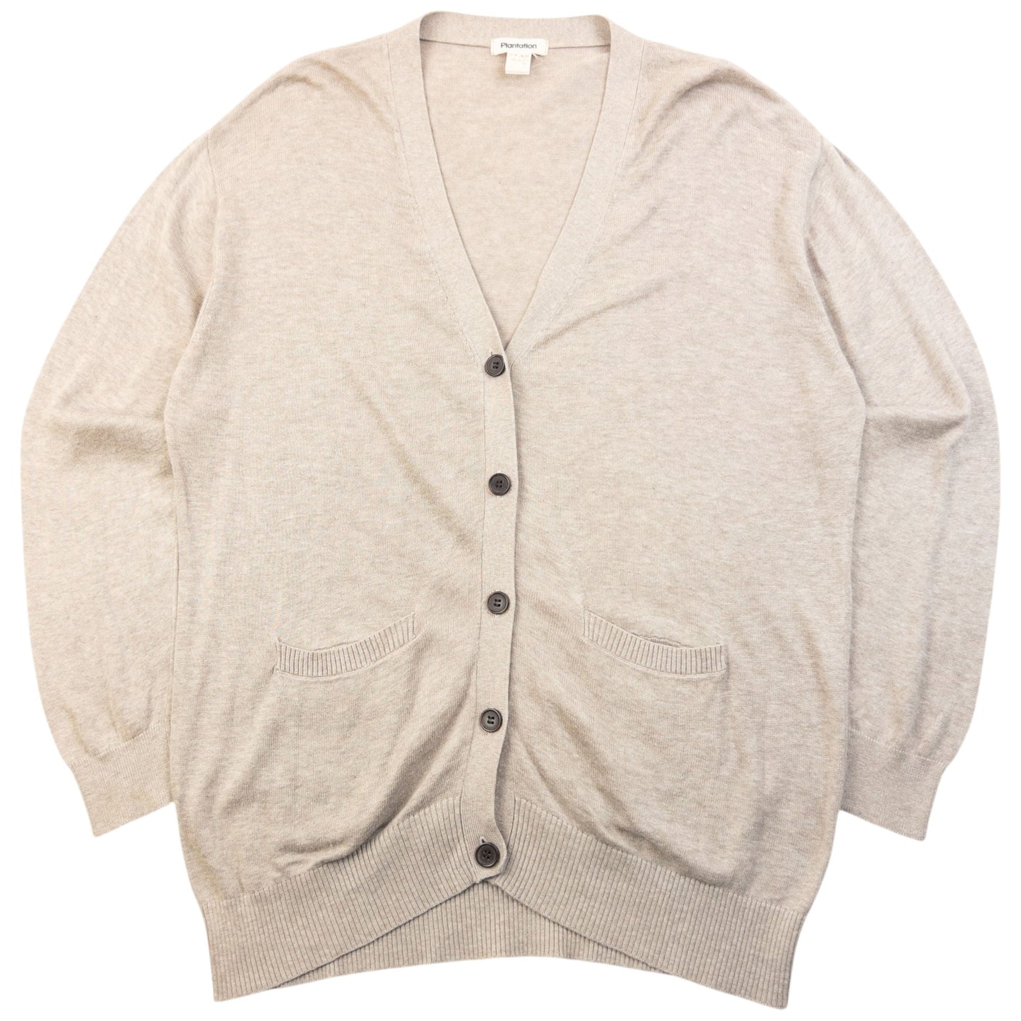 Vintage 90s Plantation By Issey Miyake Lightweight Cardigan Size S | Small, Beige