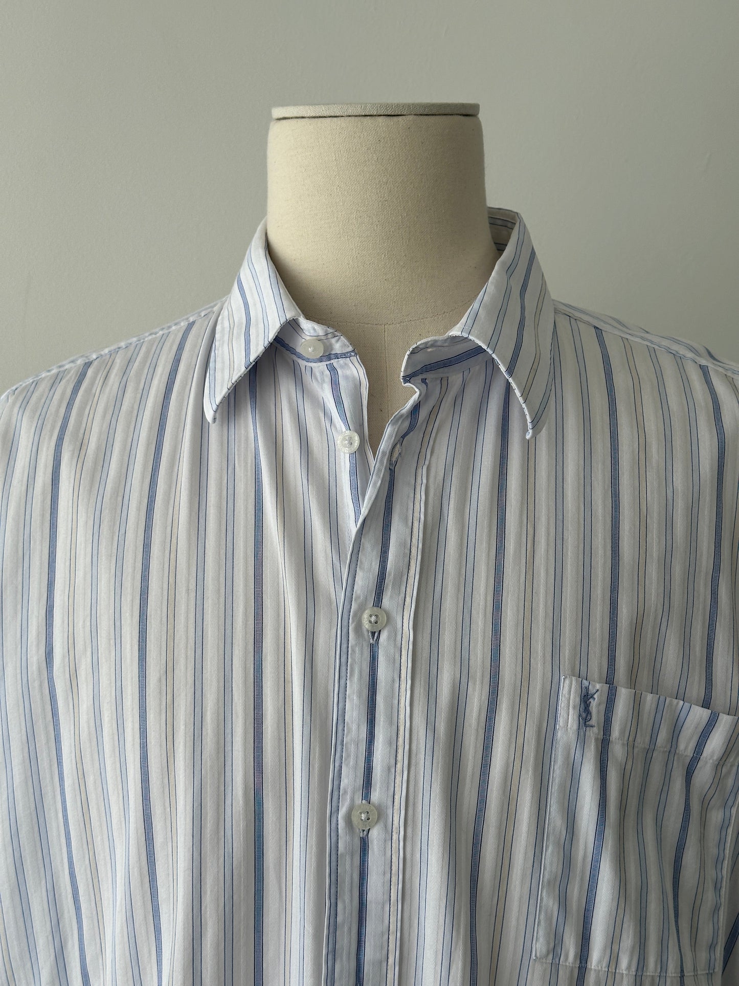 Yves Saint Laurent 2000s Pure Cotton Striped Shirt - XXL