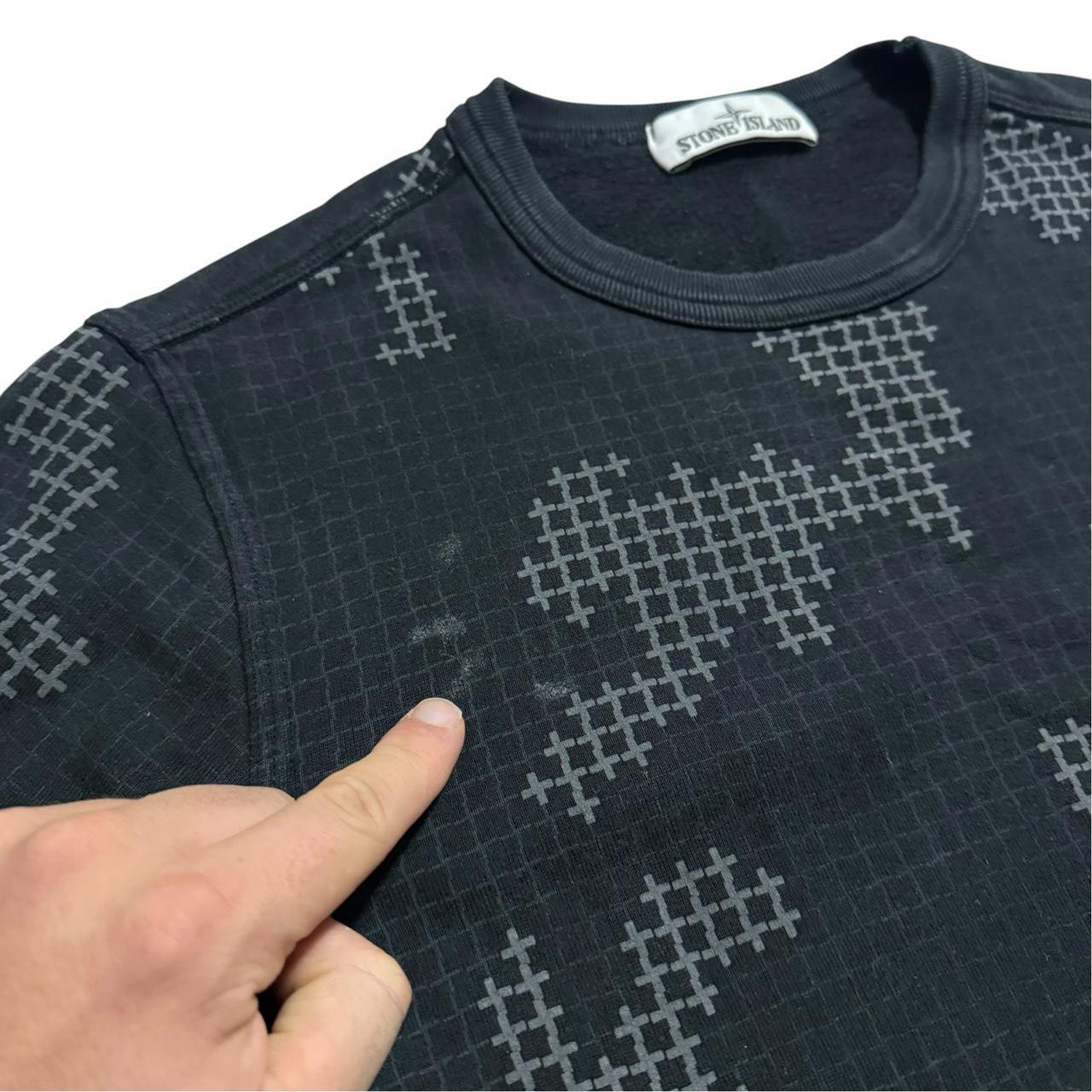 Stone Island Grid Camo Pullover Crewneck | Small, Camo